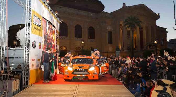 Simone Campedelli, Pietro Elia Ometto (Ford Fiesta R5 #2, Orange1 Racing)